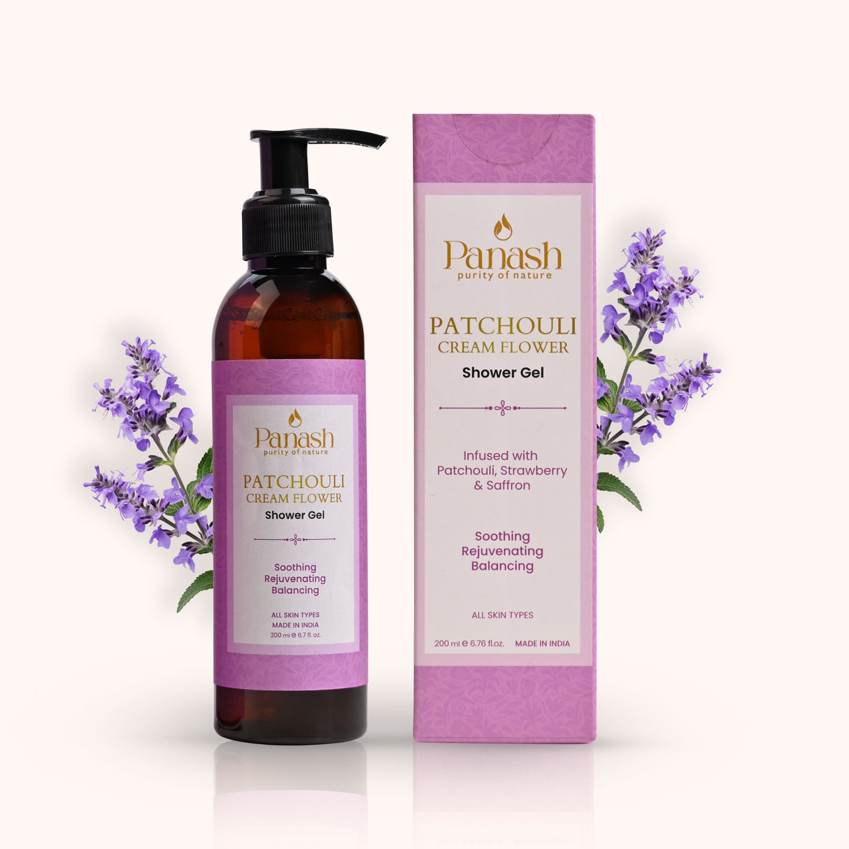 Patchouli Cream Flower Shower Gel