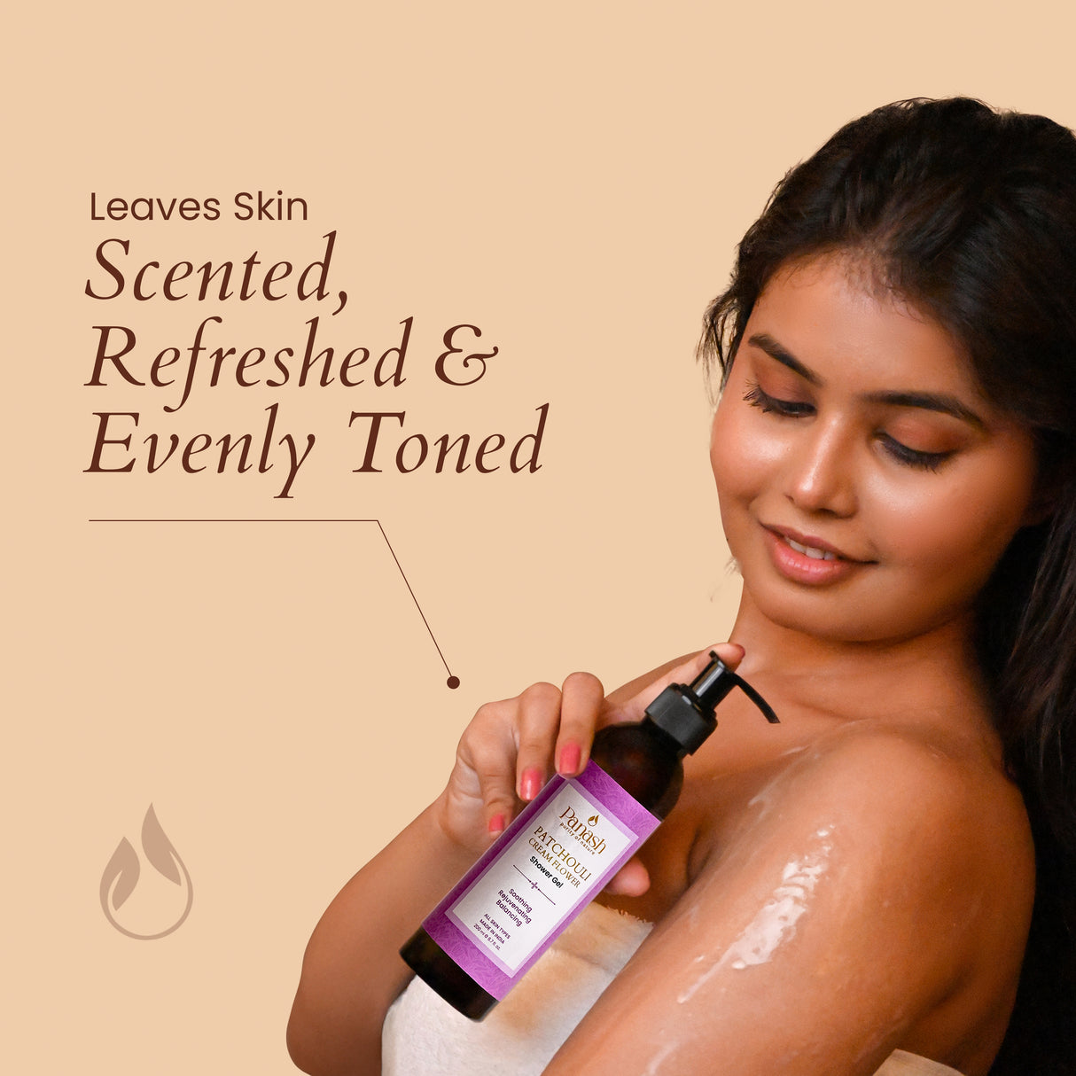 Patchouli Cream Flower Shower Gel