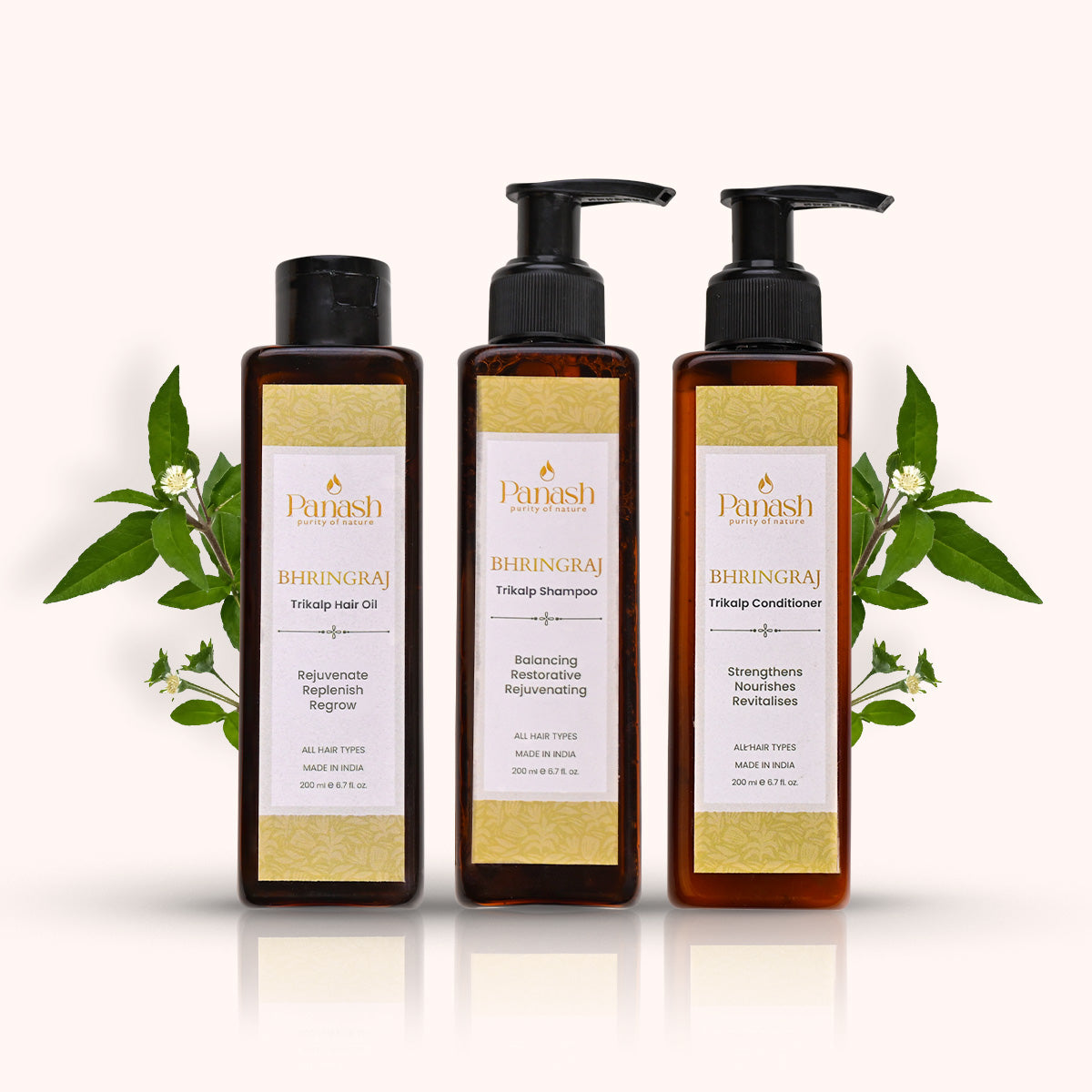 Bhringraj Anti Hair Fall Kit | Oil, Shampoo & Conditioner