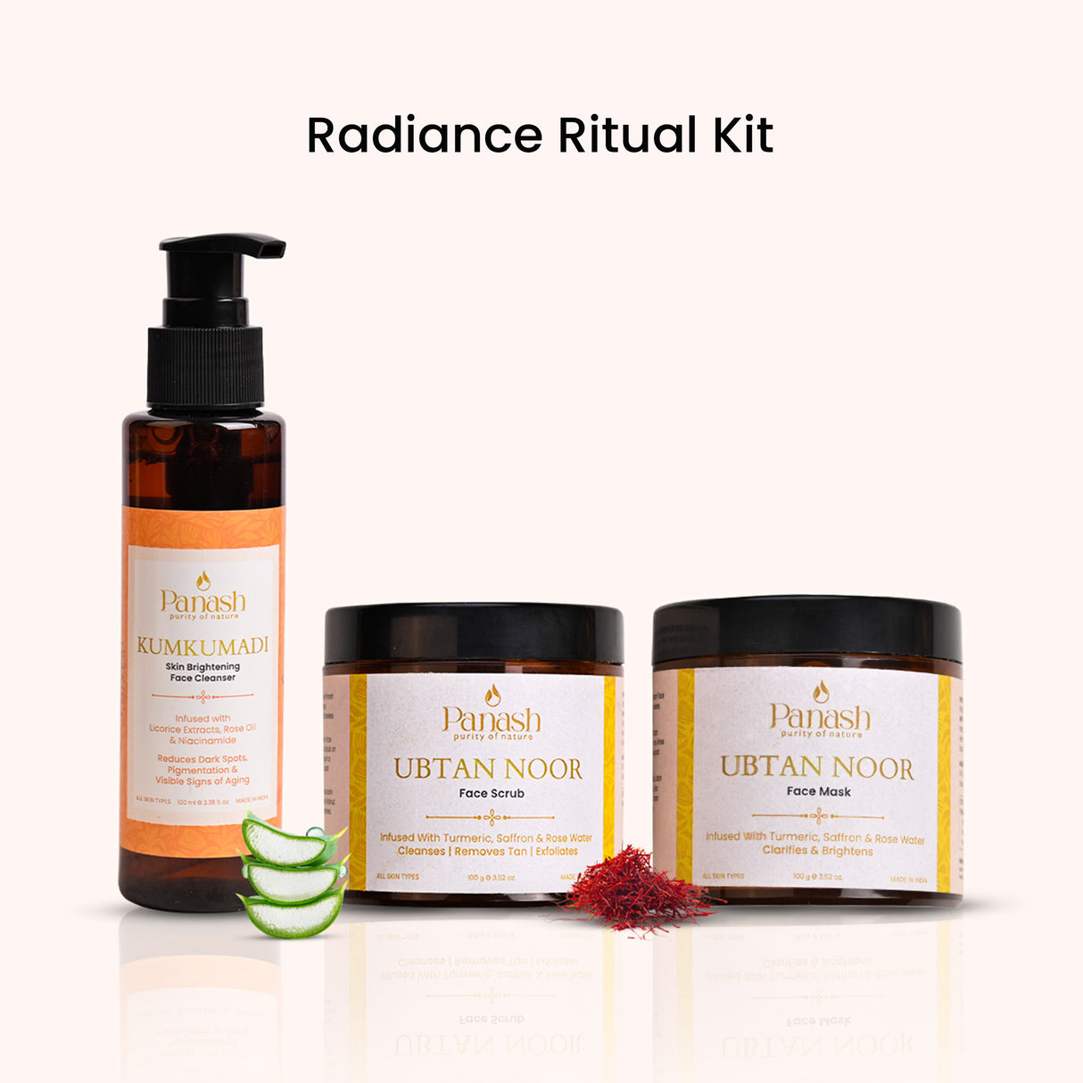 Radiance Ritual Kit | Face Cleanser, Face Scrub & Face Mask