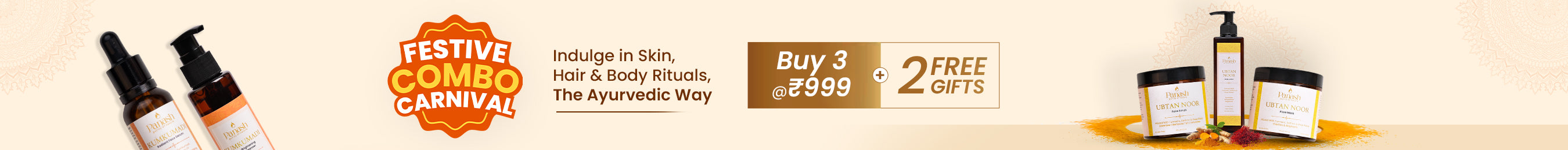 Buy 3 at ₹999 Banner