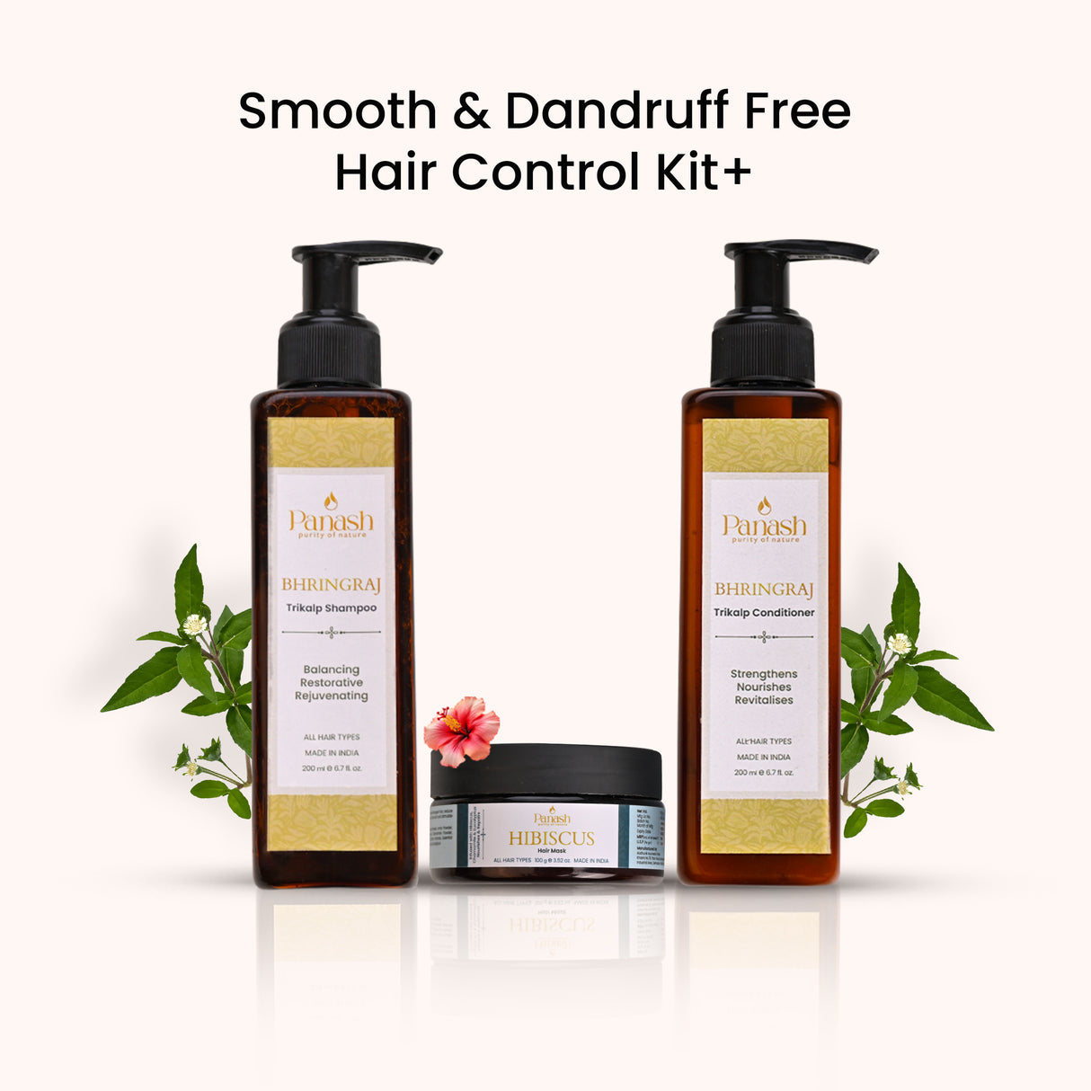 Dandruff Free Hair Control Kit |  Hair Shampoo, Conditioner & Hair Mask