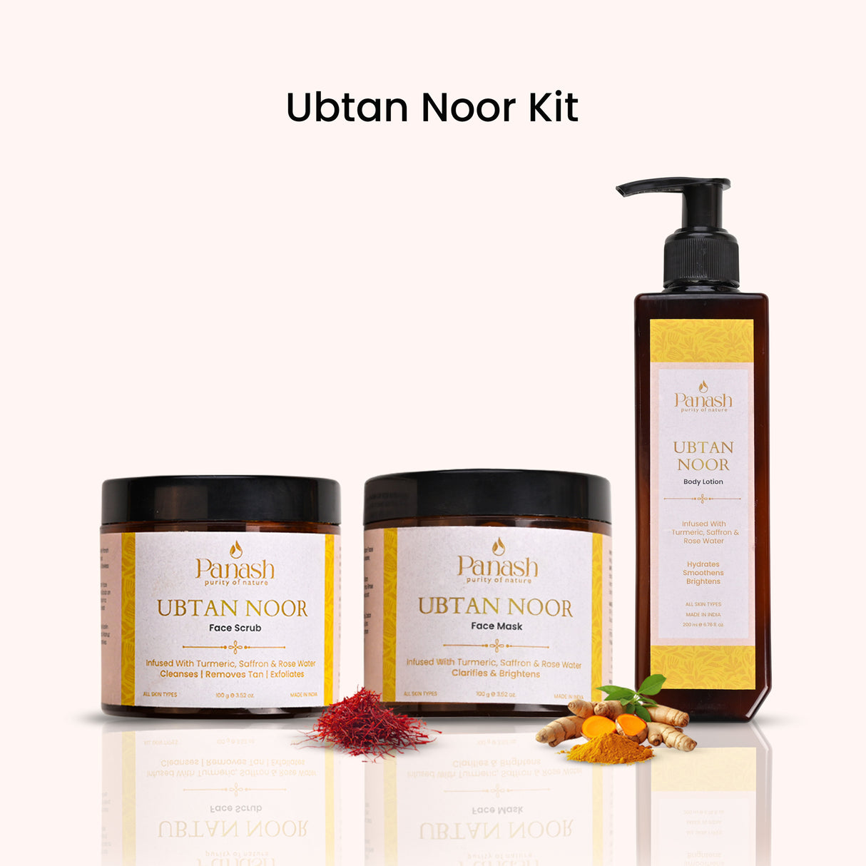 Ubtan Noor Kit | Face Scrub, Face Mask & Body Lotion